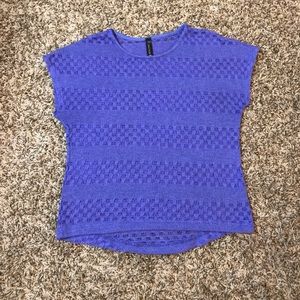 Full Tilt crochet knit short sleeve top